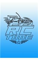 RC Time: Versatile Journal with RC Cars and Trucks theme on the cover.