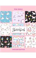 Sketchbook For Girls, Unicorn Edition