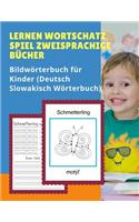 Lernen Wortschatz Spiel Zweisprachige Bücher Bildwörterbuch für Kinder (Deutsch Slowakisch Wörterbuch)