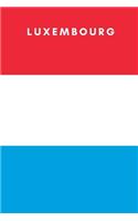 Luxembourg: Country Flag A5 Notebook to write in with 120 pages