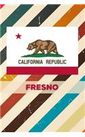 California Republic Fresno: 6x9 Inch 100 Pages Lined Journal / Notebook