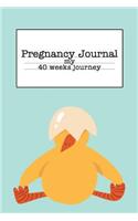 Pregnancy Journal: My 40 Weeks Journey 6x9 Notebook for Doctor Appointments, to Do List, Weight, Baby Size, Thoughts & Feelings...