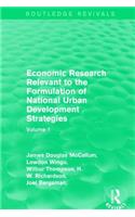 Economic Research Relevant to the Formulation of National Urban Development Strategies