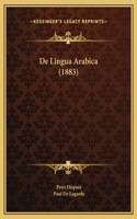 De Lingua Arabica (1883)
