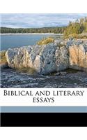 Biblical and Literary Essays