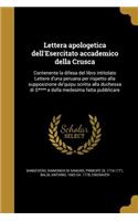 Lettera apologetica dell'Esercitato accademico della Crusca