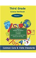 Third Grade Science Volume 1: Topics: Weather and Climate, Hurricanes, Landslides, Earth's History through Rocks, Fossils and Tree Rings