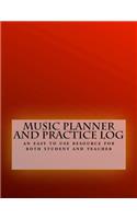 Music Planner and Practice Log - Red: an easy to use resource for both student and teacher