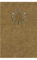 Monogram "E" Journal: (5 Monogram Raw 365 Journal)