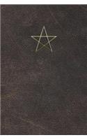Monogram Pentagram (Neopaganism) Notebook