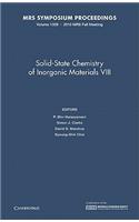 Solid-State Chemistry of Inorganic Materials VIII