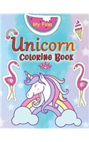 My First Unicorn Coloring Book