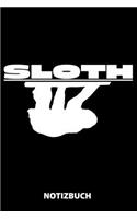 Sloth Notizbuch: 100 Gepunktete Seiten - Ca. Din A5 - Skizzenbuch - Matheheft - Schulheft - Übungsheft - Geschenk Zu Weihnachten Oder Geburtstag - Lustige Geschenkid