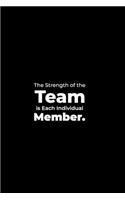 The Strength of the Team is each Individual Member.