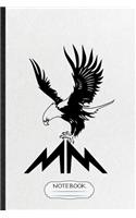Notebook: Funny Wild Seabird Eagle Lined Notebook/ Blank Journal For Animal Nature Lover, Inspirational Saying Unique Special Birthday Gift Idea Cute Ruled 6x