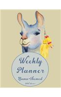 Weekly Planner: Llama-Themed