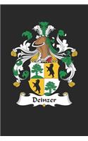 Deinzer: Deinzer Coat of Arms and Family Crest Notebook Journal (6 x 9 - 100 pages)