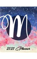 2020 Planner: and Calendar - Initial M - Business, Professional and Personal Diary with Monogram - Keep All Appointments In One Place - Plenty Of Space For Each D