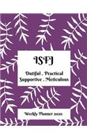 ISFJ Weekly Planner