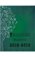 Teacher Planner 2018-2019: Classroom Planner, Teachers Daily Schedule/ Notebook Planner For Teachers- Lesson Plan- Classroom Management, Large Size 8.5"x11"(1 Teacher Planner)