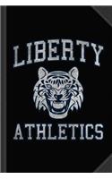 Vintage Liberty High Athletics Journal Notebook: Blank Lined Ruled for Writing 6x9 120 Pages