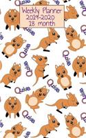 Quokka 18 Month Weekly Planner 2019-2020
