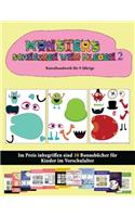 Kunsthandwerk für 9-Jährige: 20 vollfarbige Kindergarten-Arbeitsblätter zum Ausschneiden und Einfügen - Monster 2(51 Kunsthandwerk Für 9-Jährige)