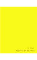 Blank Guitar Tab Paper