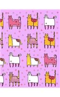 My Big Fat Bullet Journal for Cat Lovers Funny Cats Wearing Socks Pattern 4: Jumbo Sized Dot Style Bullet Journal Notebook - 300 Plus Numbered Pages with 300 Dot Grid Pages, 6 Index Pages and 2 Key Pages in Large 8.5 X 11 Siz