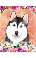 My Big Fat Bullet Journal for Dog Lovers Husky in Flowers 5