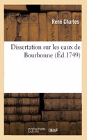 Dissertation Sur Les Eaux de Bourbonne