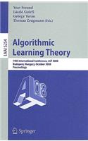 Algorithmic Learning Theory