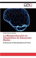 Metaproduccion En Estudiantes de Educacion Media