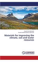 Materials for improving the climate, soil and water resources