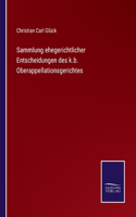 Sammlung ehegerichtlicher Entscheidungen des k.b. Oberappellationsgerichtes