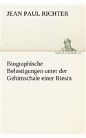 Biographische Belustigungen Unter Der Gehirnschale Einer Riesin: (German)