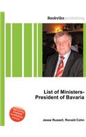 List of Ministers-President of Bavaria