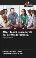 Affari legali procedurali nel diritto di famiglia
