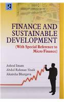 Finance and Sustainable Development