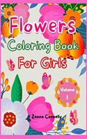 Flowers Coloring Book For Girls