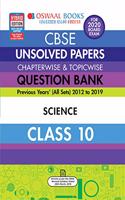 Oswaal CBSE Unsolved Papers Chapterwise & Topicwise Class 10 Science Chapterwise & Topicwise Book (For March 2020 Exam)