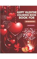Happy Valentine Coloring Book For