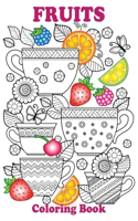Fruits Coloring Book: Funny Design Best Fruits Activity Coloring Book, Toddlers, Boys, and Girls - A Coloring Book of 50 Printable Pictures of Fruits (Fruit of the Spirit