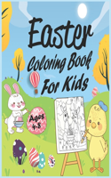 Easter coloring book for kids ages 4-8