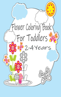 flower coloring book for toddlers 2-4 years