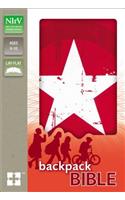 Backpack Bible-NIRV-Star: New International Reader's Version, Red, Italian Duo-Tone Backpack