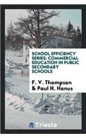 School Efficiency Series; Commercial Education in Public Secondary Schools