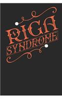 Riga Syndrome: Riga Notebook Riga Vacation Journal Handlettering Diary I Logbook 110 Journal Paper Pages Riga Buch 6 x 9