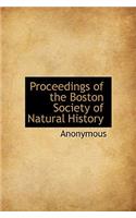 Proceedings of the Boston Society of Natural History