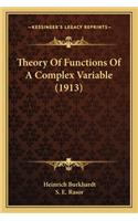 Theory of Functions of a Complex Variable (1913)